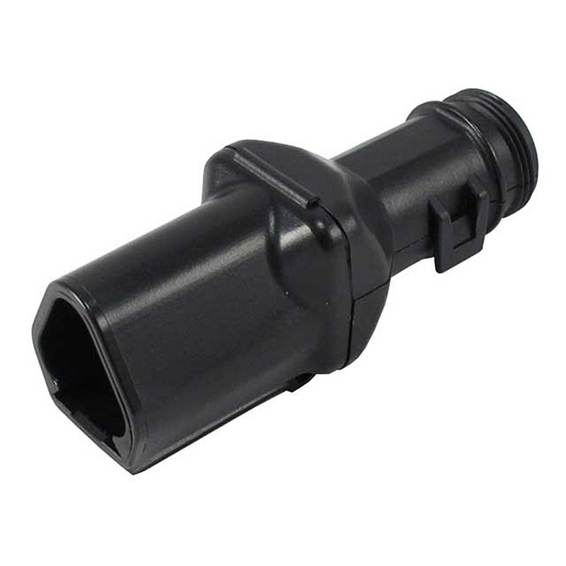 1011-233-0305 – DT Series – Backshell for 3 Cavity Receptacle – Straight, Black