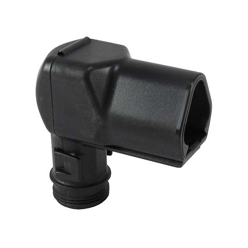 1011-234-0305 – DT Series – Backshell for 3 Cavity Receptacle – Right Angle, Black