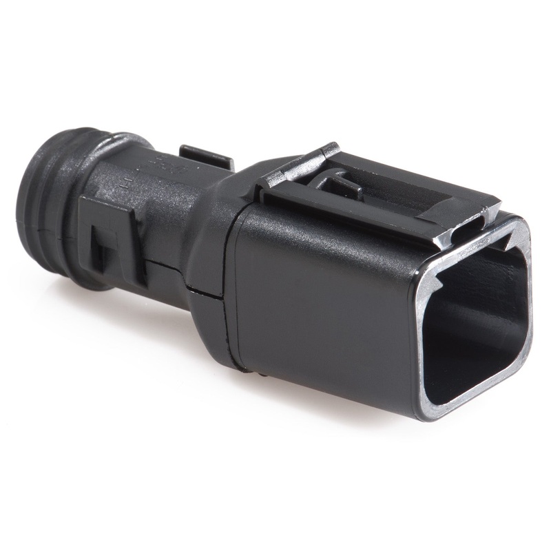 1011-237-0405 – DT Series – Backshell for 4 Cavity Receptacle – Straight, Black