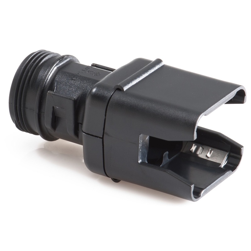 1011-243-0805 – DT Series – Backshell for 8 Cavity Plug – Straight, Black