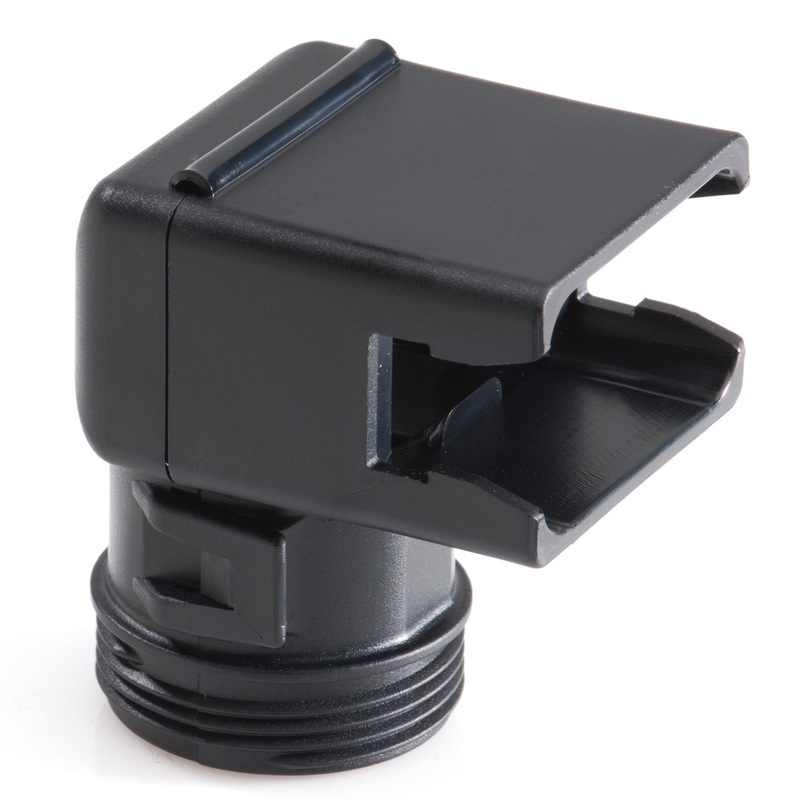 1011-248-1205 – DT Series – Backshell for 12 Cavity Plug – Right Angle, Black