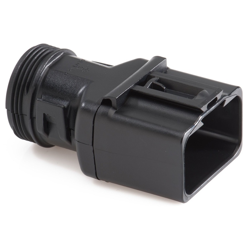 1011-249-1205 – DT Series – Backshell for 12 Cavity Receptacle – Straight, Black