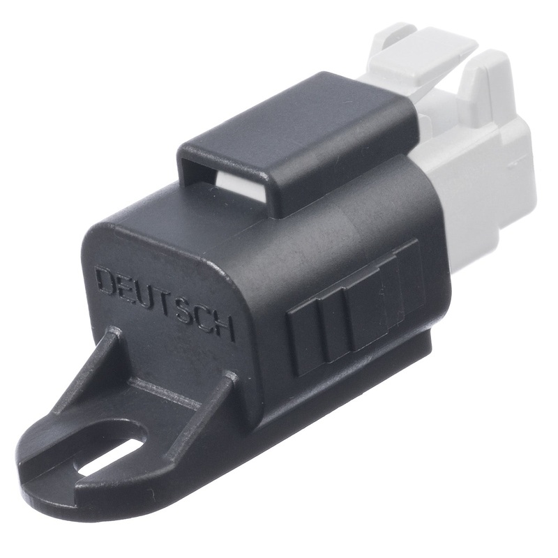 1011-344-0205 – DT Series – Dust Cap for 2 Cavity Plug – Black