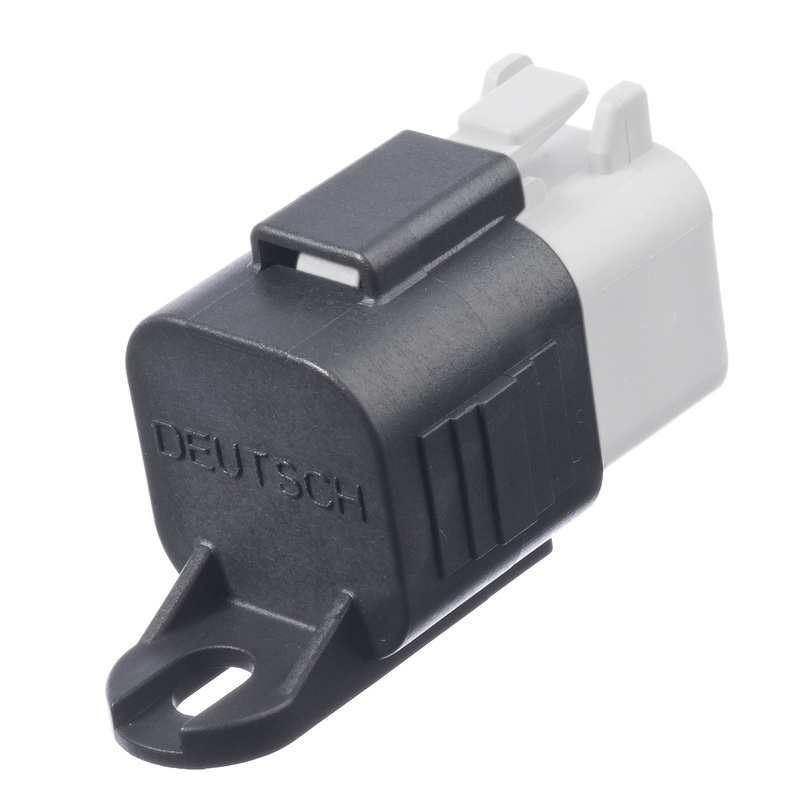 1011-347-0605 – DT Series – Dust Cap for 6 Cavity Plug – Black