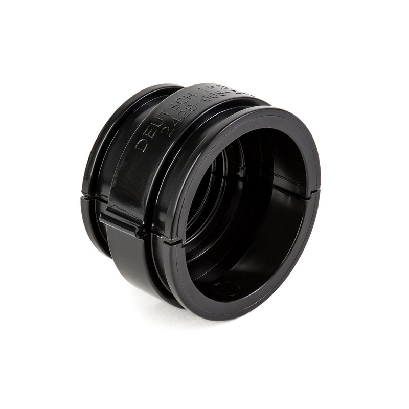2428-008-2405 – HDP20 Series – Backshell for Plug & Receptacle – 24 Shell, Straight, L017 Modification, Black