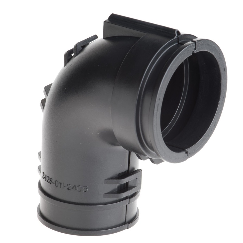 2428-011-2405 – HDP20 Series – Backshell for Plug & Receptacle – 24 Shell, 90 degree, L017 Modification, Black