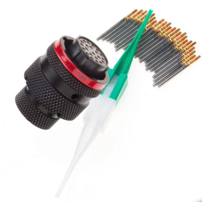 AS612-35SN – AS Series – Plug Kit – Shell Size 12, 22 Cavity, Size 22 Sockets, 22-26 AWG, Red