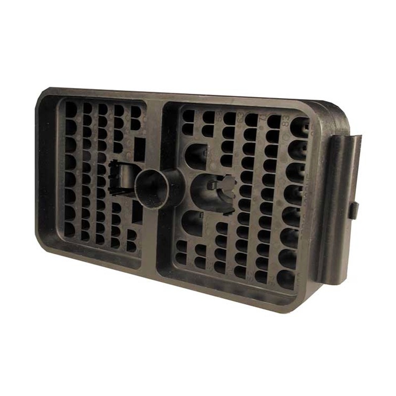 DRB12-102PANE – DRB Series – 102 Pin Receptacle – Flange, Non-environmentally Sealed, A Key, Black