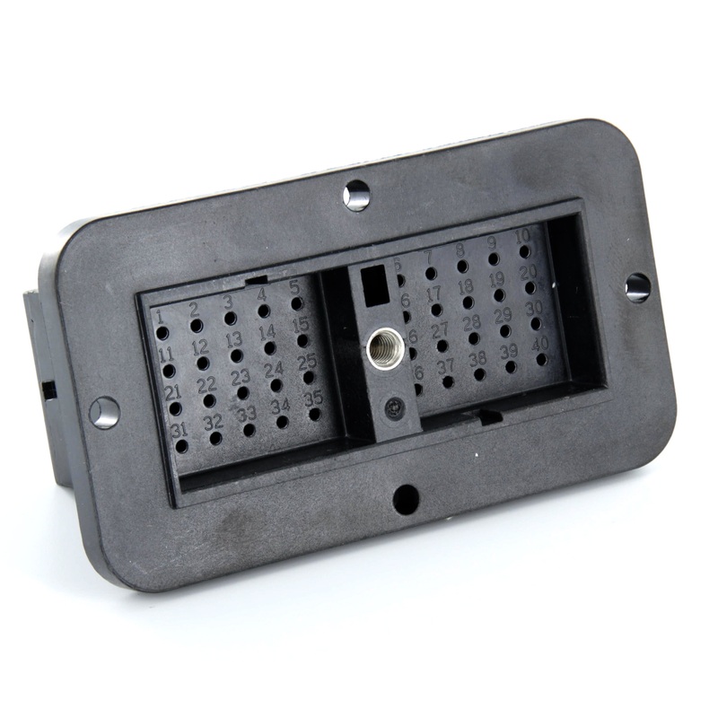 DRC12-40PA – DRC Series – 40 Pin Receptacle –  A Key, Flange, Black