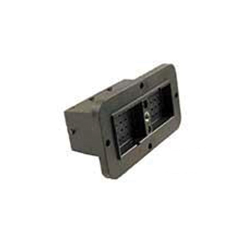 DRC12-40PB – DRC Series – 40 Pin Receptacle –  B Key, Flange, Black