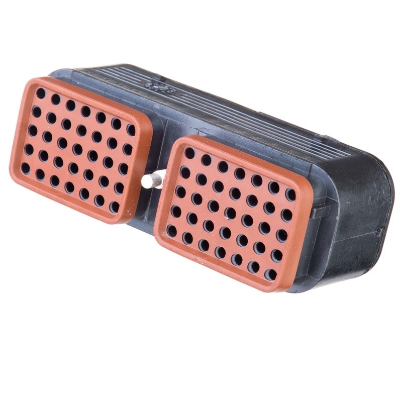 DRC16-70SA – DRC Series – 70 Socket Plug – A Key, In-Line, Black