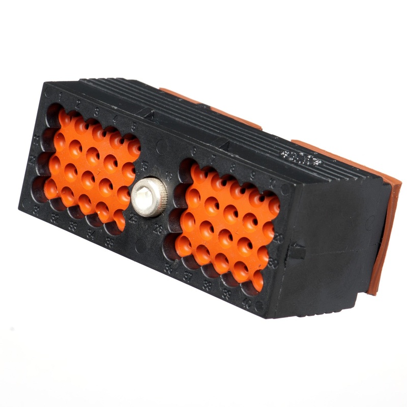 DRC18-40SA – DRC Series – 40 Socket Plug – A Key, In-Line, Black