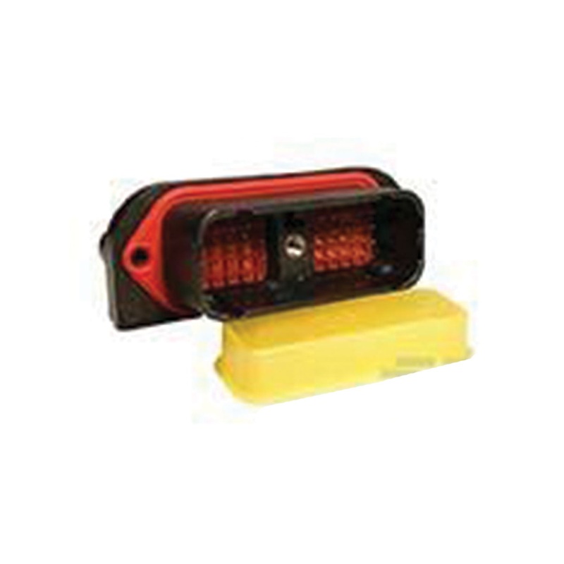 DRC23-40PA – DRC Series – 40 Pin Receptacle – A Key, 90 Molded Pins, PCB, Black
