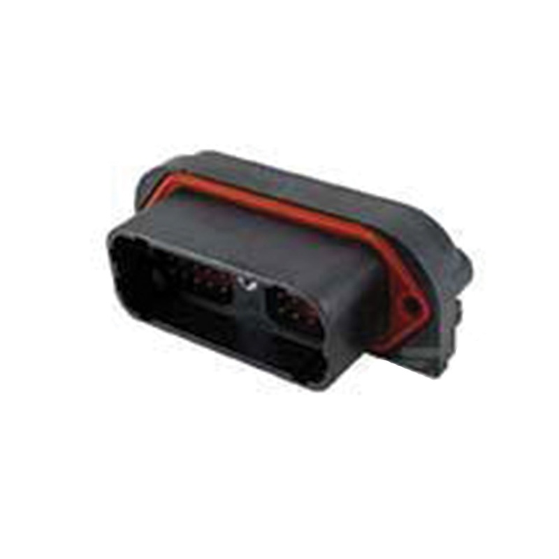 DRC23-40PB – DRC Series – 40 Pin Receptacle – B Key, 90 Molded Pins, PCB, Black