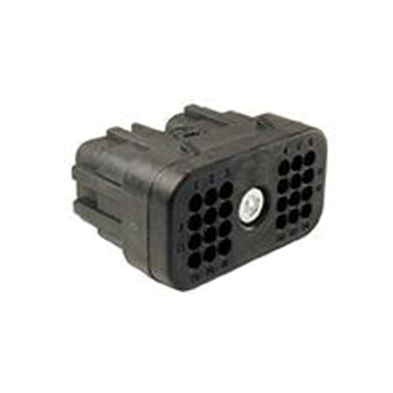 DRC26-24SA – DRC Series – 24 Socket Plug – A Key, In-Line, Black