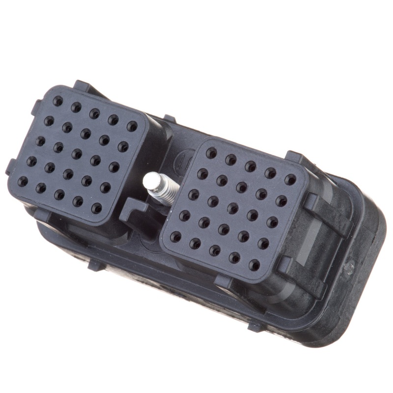 DRC26-50S01 – DRC Series -50 Cavity Plug –  01 Key, In-line, Black