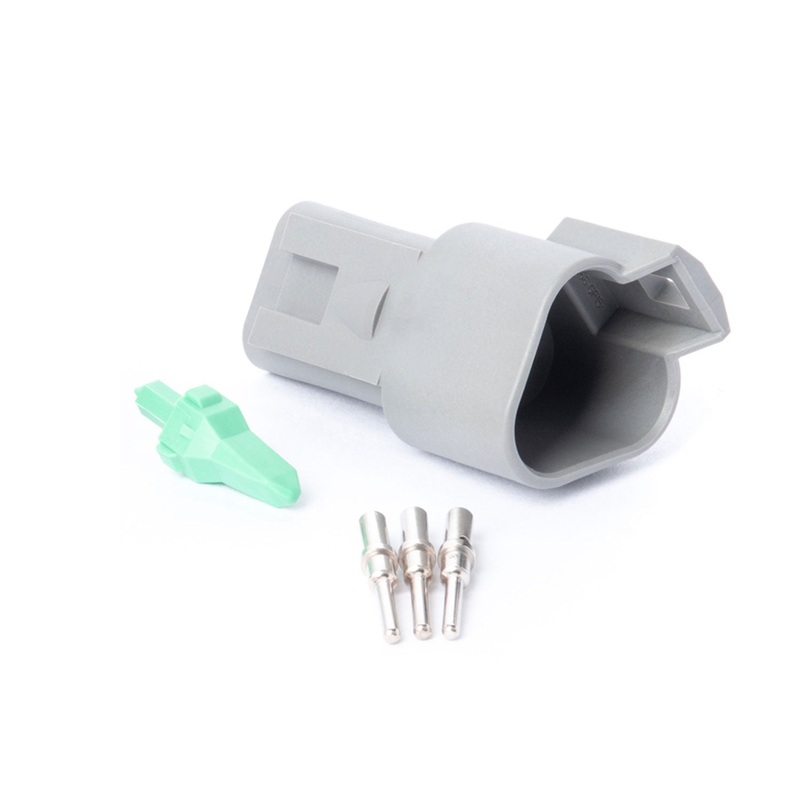 DT03GY-RK – DT Series – Deutsch 3 Pin Connector Receptacle Kit