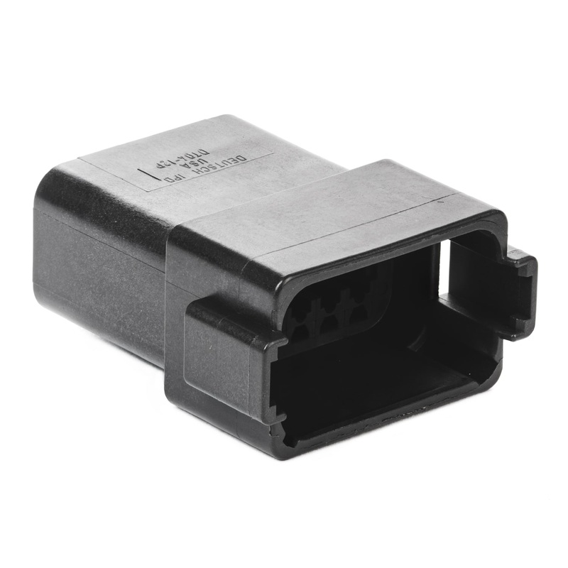 DT04-12PA-E004 – DT Series – 12 Pin Receptacle – A Key, Black