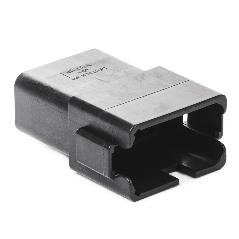 DT04-12PB-B016 – DT Series – 12 Pin Receptacle – Enhanced B Key, Black