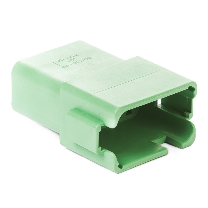 DT04-12PC-B016 – DT Series – 12 Pin Receptacle – Enhanced C Key, Green