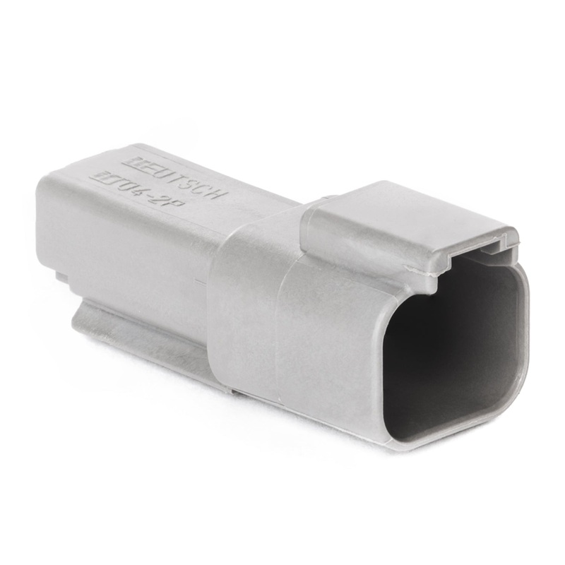 DT04-2P-C015 – DT Series –  2 Pin, Receptacle – Reduced Dia. Seal, Gray