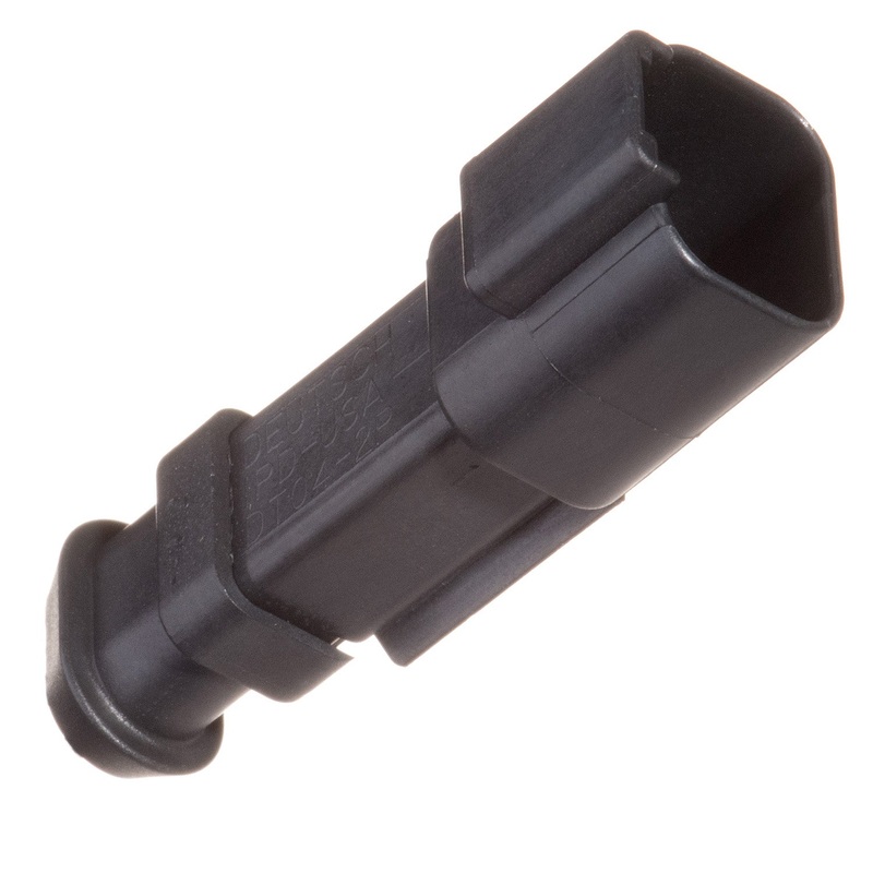 DT04-2P-CE09 – DT Series – 2 Pin Receptacle – Reduced Dia. Seals, Shrink Boot Adapter, Black