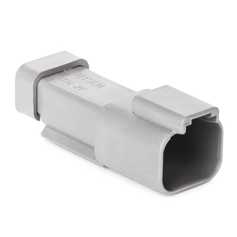 DT04-2P-E003 – DT Series – 2 Pin Receptacle – End Cap, Gray