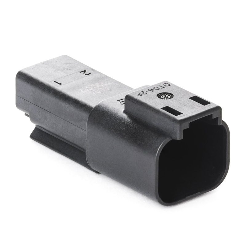 DT04-2P-E004 – DT Series – 2 Pin Receptacle – Black