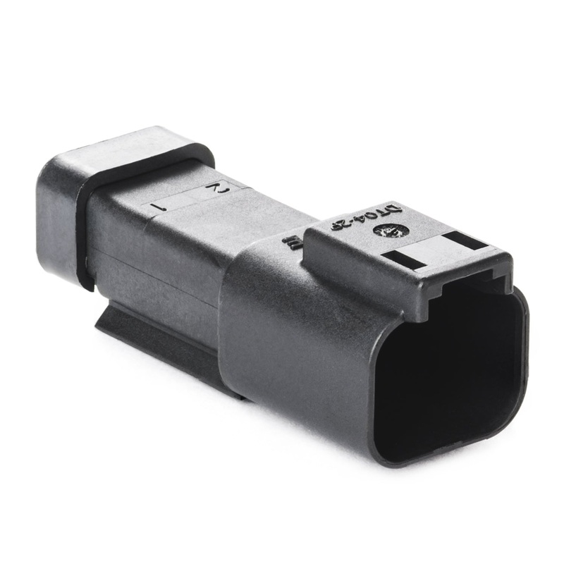 DT04-2P-E005 – DT Series – 2 Pin Receptacle – End Cap, Black