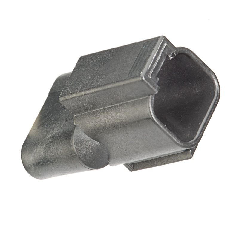 DT04-2P-RT02 – DT Series – 2 Pin Receptacle – Molded-in Diode (Vishay 1N5625GP), Black