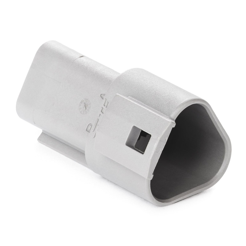 DT04-3P-C015 – DT Series – 3 Pin Receptacle – Reduced Dia. Seals, Gray