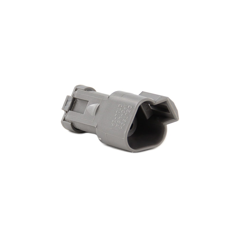 DT04-3P-C017 – DT Series – 3 Pin Receptacle – Solid Rear Grommet, End Cap, Gray