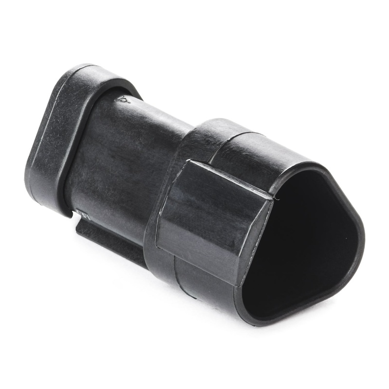 DT04-3P-CE03 – DT Series – 3 Pin Receptacle – Reduce Dia. Seal, End Cap, Black