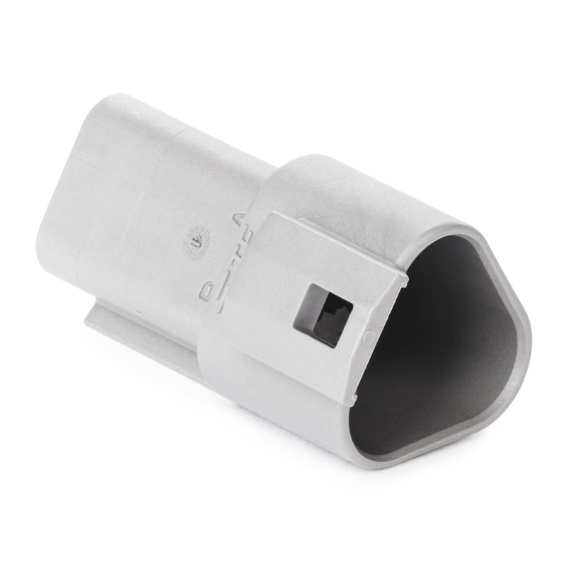 DT04-3P – DT Series – 3 Pin Receptacle – Gray