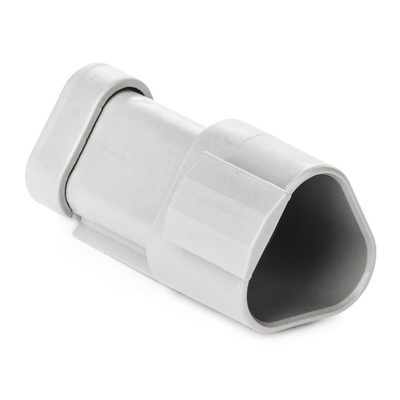 DT04-3P-E003 – DT Series – 3 Pin Receptacle – End Cap, Gray