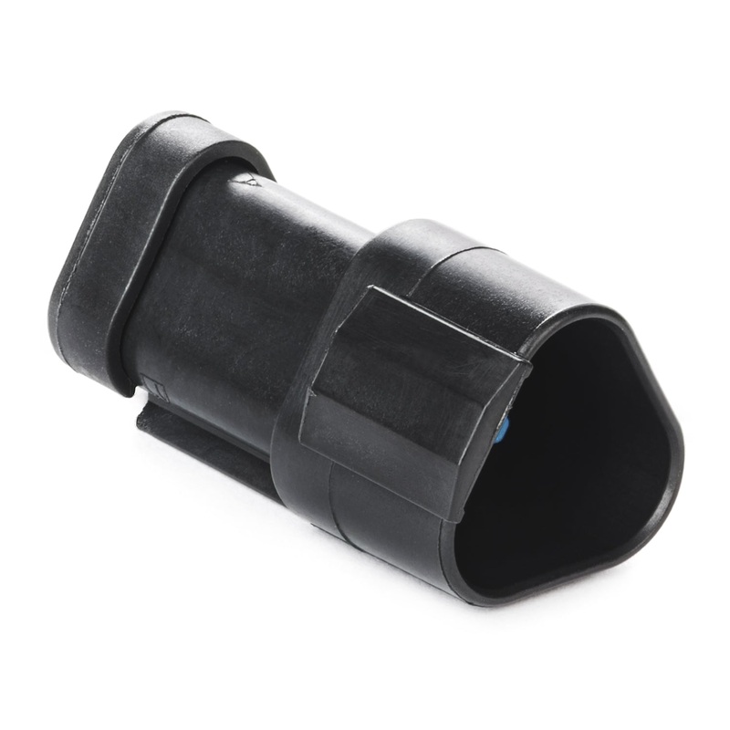 DT04-3P-EP10 – DT Series – 3 Pin Receptacle – Keyed (J1939), Wedgelock Included, Terminating Resistor, Black
