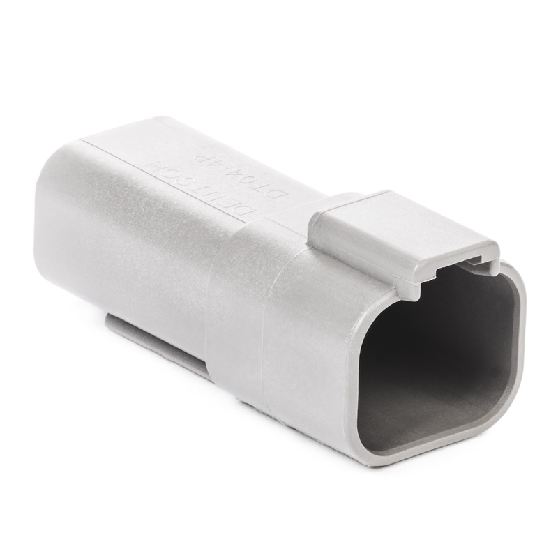 DT04-4P – DT Series – 4 Pin Receptacle – Gray