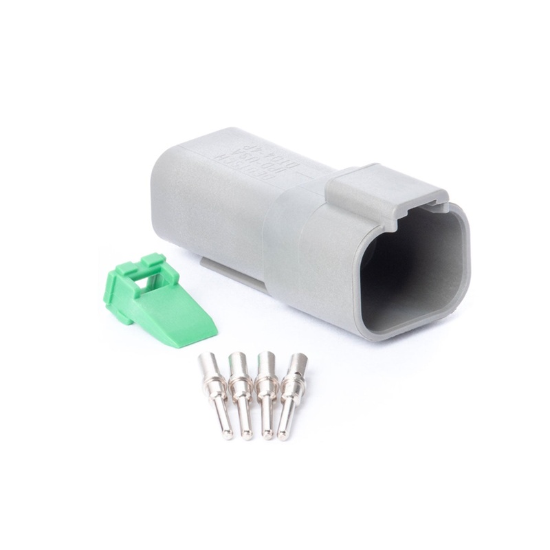 DT04GY-RK – DT Series – Deutsch 4 Pin Connector Receptacle Kit