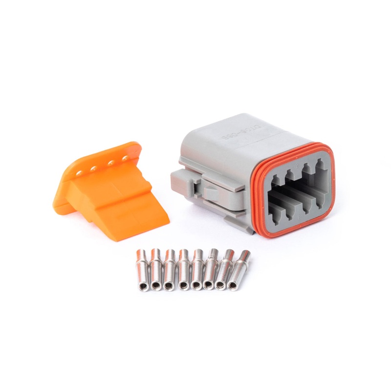 DT08GY-PK – DT Series – Deutsch 8 Socket Connector Plug Kit