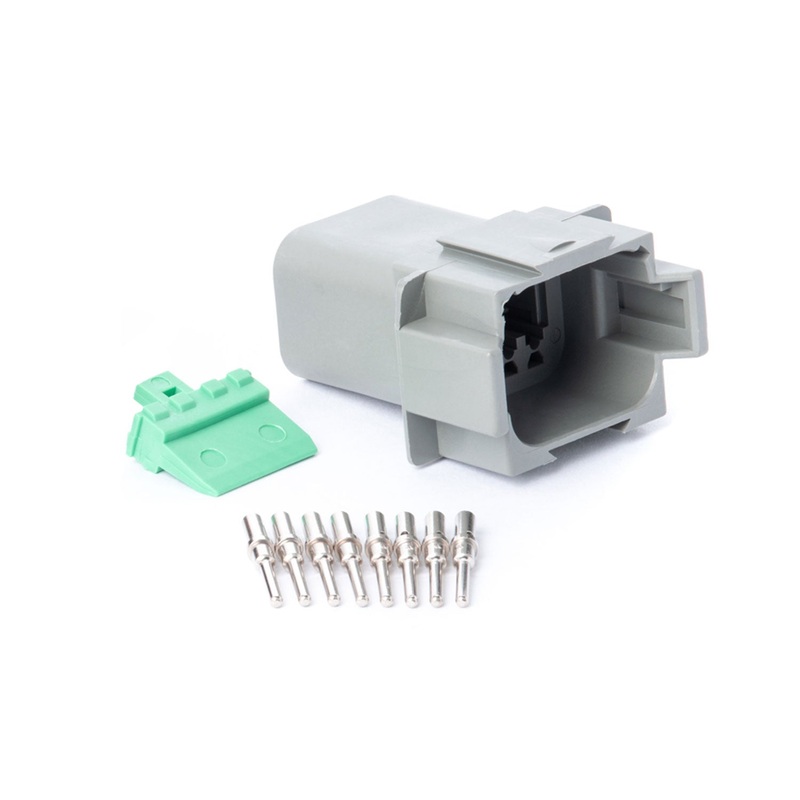DT08GY-RK – DT Series – Deutsch 8 Pin Connector Receptacle Kit