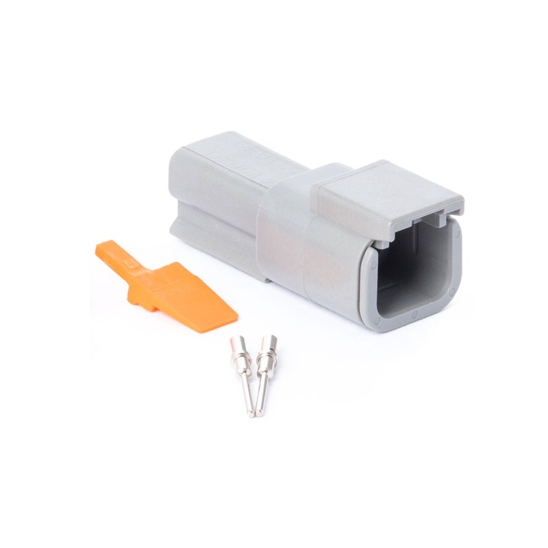 DTM02GY-RK – DTM Series – Deutsch 2 Pin Connector Receptacle Kit