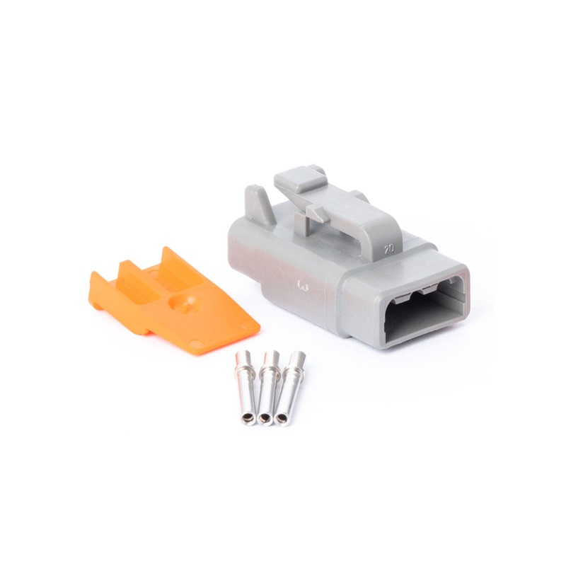 DTM03GY-PK – DTM Series – Deutsch 3 Socket Connector Plug Kit