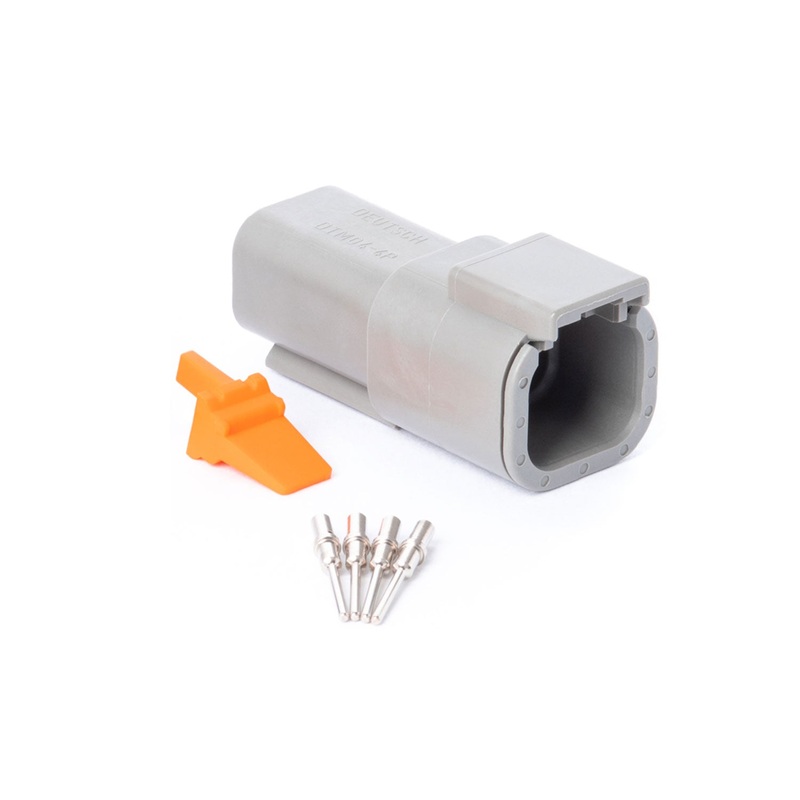 DTM04GY-RK – DTM Series – Deutsch 4 Pin Connector Receptacle Kit