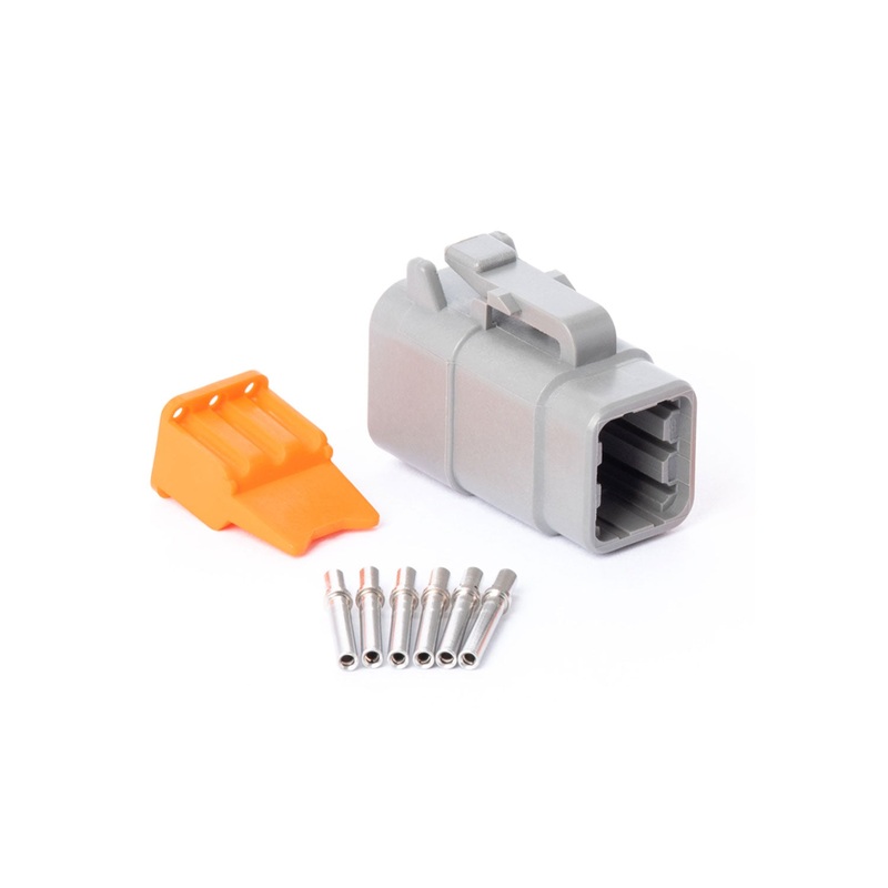 DTM06GY-PK – DTM Series – Deutsch 6 Socket Connector Plug Kit