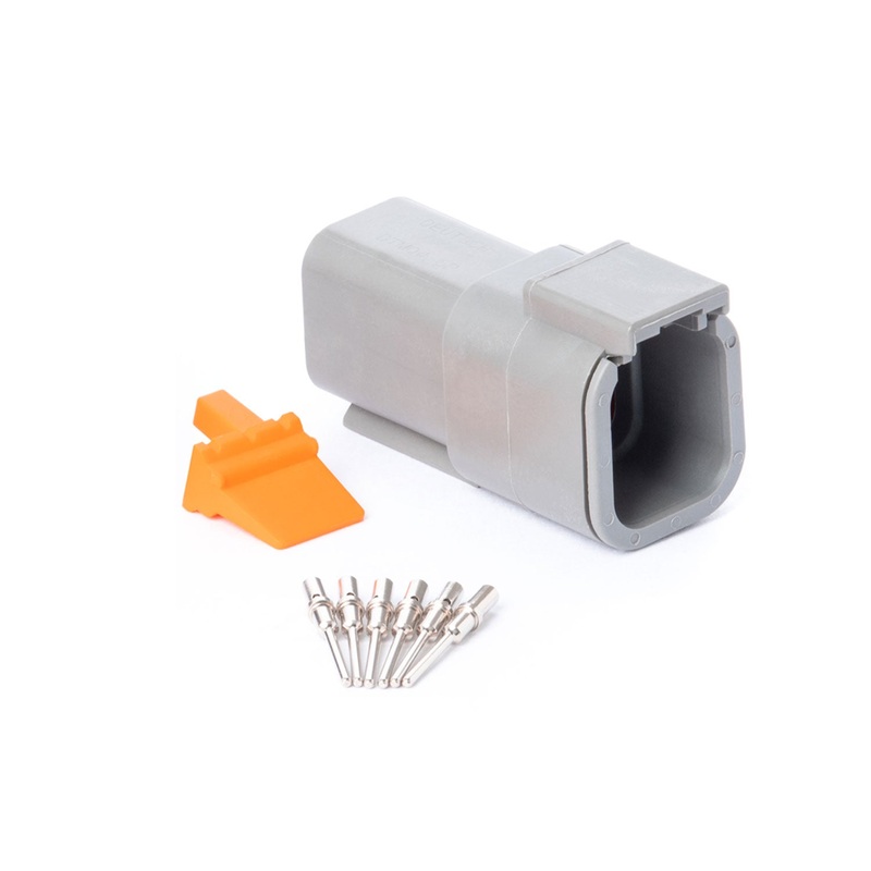 DTM06GY-RK – DTM Series – Deutsch 6 Pin Connector Receptacle Kit