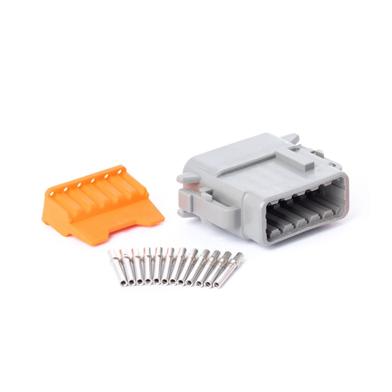 DTM12GY-PK – DTM Series – Deutsch 12 Socket Connector Plug Kit
