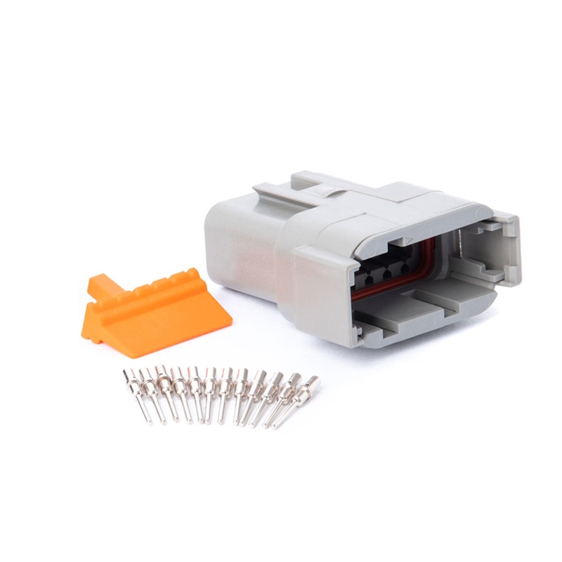 DTM12GY-RK – DTM Series – Deutsch 12 Pin Connector Receptacle Kit