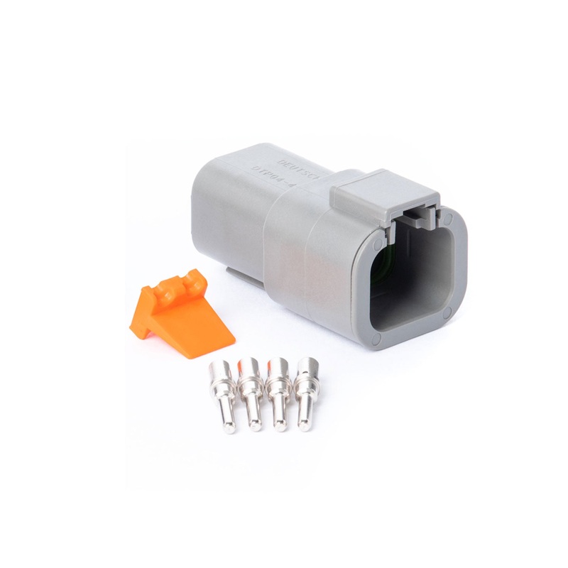 DTP04GY-RK – DTP Series – Deutsch 4 Pin Connector Receptacle Kit