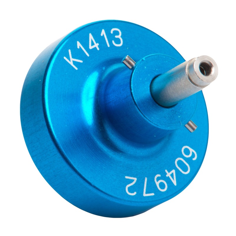 K1413 – AFM8 Crimper Positioner – Pin #604927-31 – Size 23 Contacts – 22-28AWG – Blue