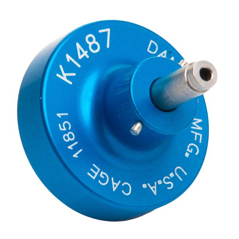 K1487 – AFM8 Crimper Positioner – Socket #604887 – Size 22 Contacts – 22-26AWG – Blue